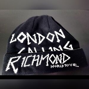 RICHMOND London Black White Beanie